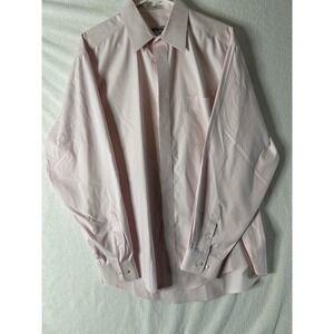 Joseph & Feiss Dress Shirt Mens 16 1/2 36/37 Pink Long Sleeve Button Up